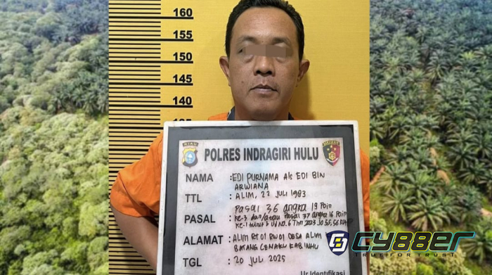 Jual Kawasan Hutan Produksi Terbatas (HPT) Untuk Kebun Sawit, Kepala Desa di Inhu Ditangkap Polisi